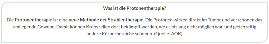 Was ist Protonentherapi