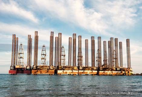 Abandoned oil rigs.